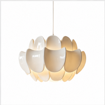 Modern White Petal Pendant Light Ceiling Fixture